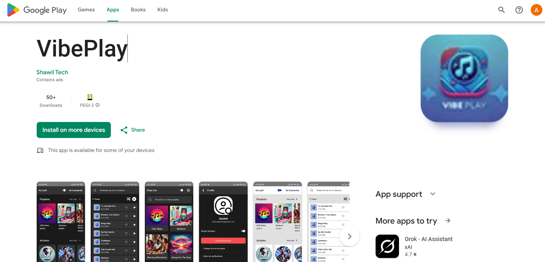 Application de Streaming Musical