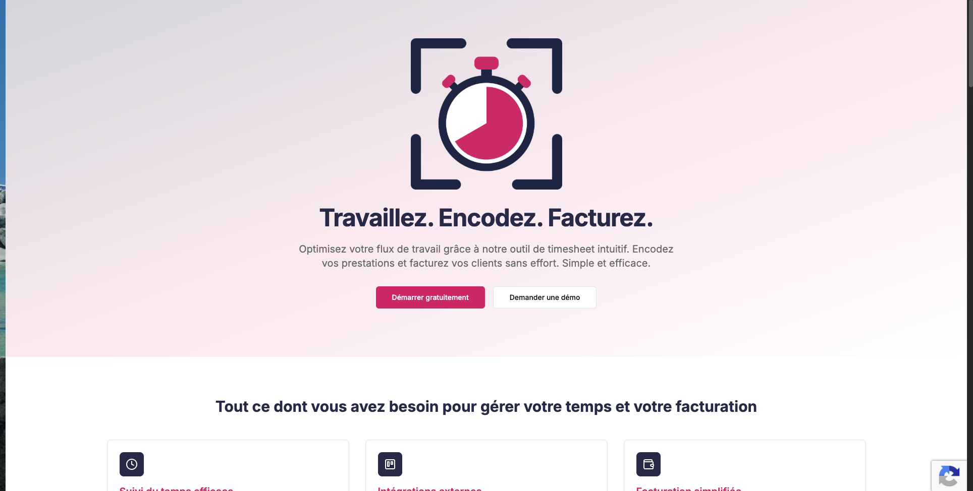 TimesheetIO — Travaillez. Encodez. Facturez.
